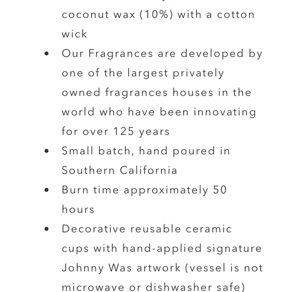 NEW Johnny Was Love 87 Floral Black Candle - Picture 4 of 10